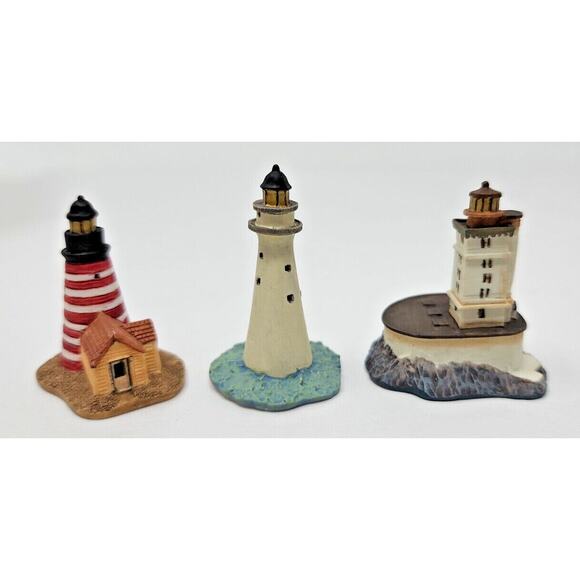Lenox House Set of 3 West Quoddy Head Minot’s Ledge St. Georges Reef 13 - Picture 3 of 6